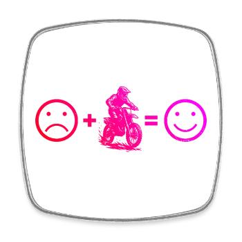 Great Motocross Gift for Motocross - Square fridge magnet - white - Front