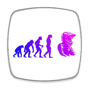 Statement for all motocross - Square fridge magnet - white - Front