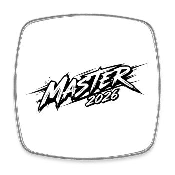 Master 2026 - Magnet carré - blanc - Devant