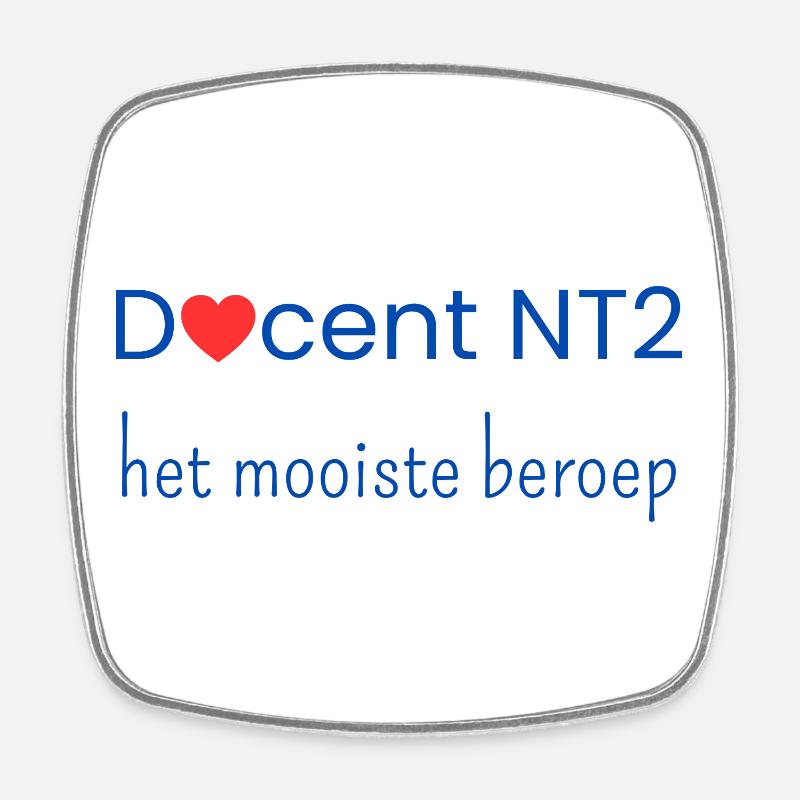 Enseignant NT2 : la meilleure profession - Magnet carré - blanc