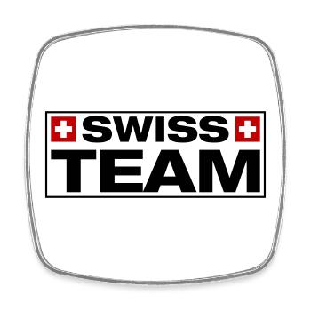 Équipe suisse suisse - Magnet carré - blanc - Devant