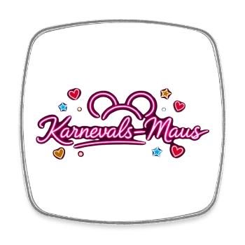KarnevalsMaus Fastnacht Fasching Outfit Niedlich - Viereckiger Kühlschrankmagnet - Weiß - Vorne