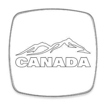 Canada - Magnet carré - blanc - Devant