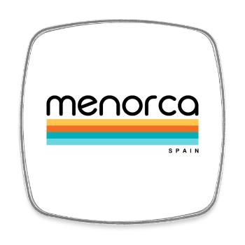 Menorca - Spain - Spain - España - Balearic Islands - Square fridge magnet - white - Front