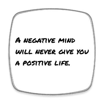 Motivational saying English - Square fridge magnet - white - Front