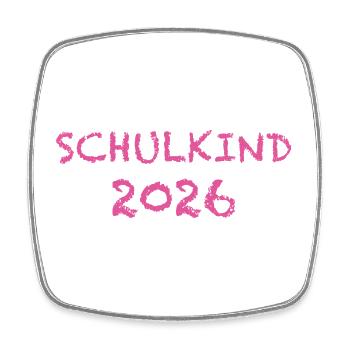 Schoolchild 2026 - Square fridge magnet - white - Front