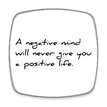Motivational saying English - Square fridge magnet - white - Front