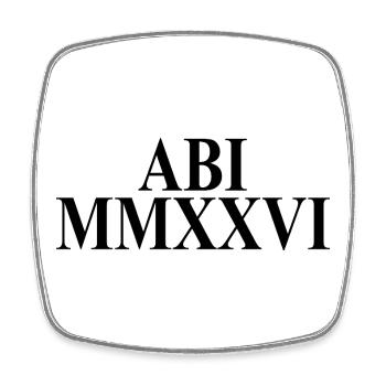 Abitur 2026 - Abitur - Roman numerals - Latin - Square fridge magnet - white - Front