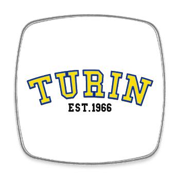 Turin gegründet 1966 - Viereckiger Kühlschrankmagnet - Weiß - Vorne