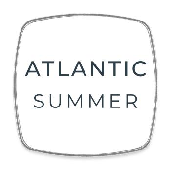 Atlantic Summer - Square fridge magnet - white - Front