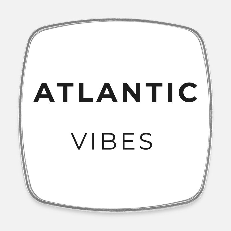 ATLANTIC VIBE - Square fridge magnet - white