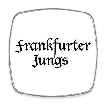 Frankfurter Jungs Frankfurt Design Shirts - Viereckiger Kühlschrankmagnet - Weiß - Vorne