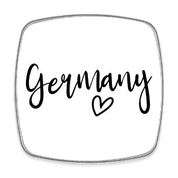 Germany – heart of women, love for Germany - Square fridge magnet - white - Front
