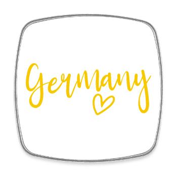 Germany – heart of women, love for Germany - Square fridge magnet - white - Front
