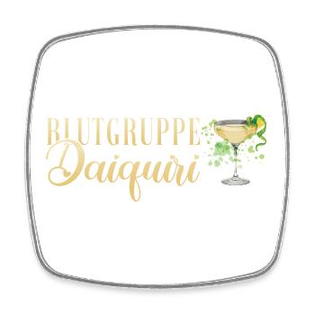 Groupe sanguin de la fête de jeune fille Daiquiri - Magnet carré - blanc - Devant