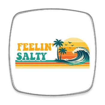 Vacances de croisière rétro rétro Feelin' Feelin' Salein - Magnet carré - blanc - Devant