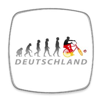 Cycling, Cycleball, Indoor Cycling, Evolution - Square fridge magnet - white - Front