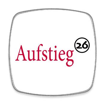 Aufsteiger 2026 Aufstieg - Viereckiger Kühlschrankmagnet - Weiß - Vorne