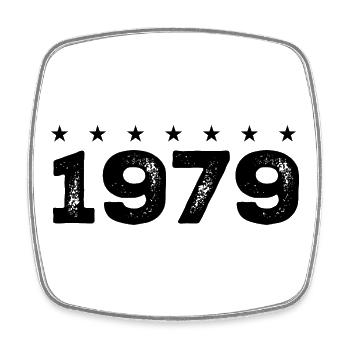 Made in 1979 - Square fridge magnet - white - Front