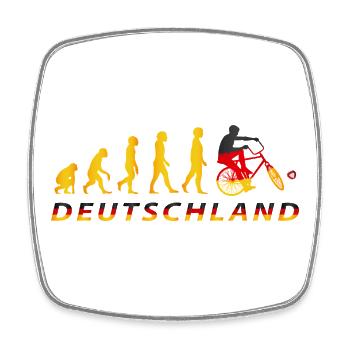 Cycling, Cycleball, Indoor Cycling, Evolution - Square fridge magnet - white - Front