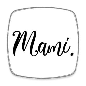 Mami Frauen Geschenk Liebe  - Viereckiger Kühlschrankmagnet - Weiß - Vorne