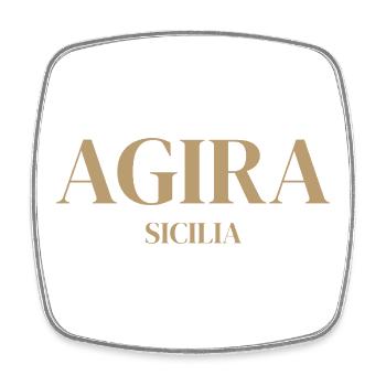 Agira Sicilia Emblem - Square fridge magnet - white - Front