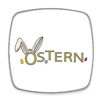 Ostern  - Viereckiger Kühlschrankmagnet - Weiß - Vorne