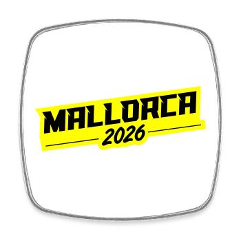 Mallorca 2026 - Square fridge magnet - white - Front