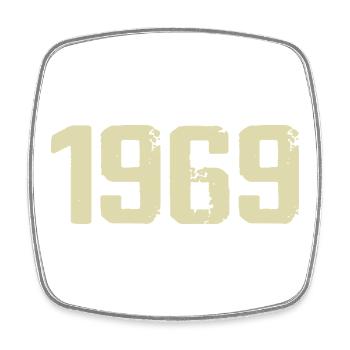 Jubilé 1969 - Magnet carré - blanc - Devant