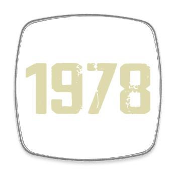 Jubilé 1978 - Magnet carré - blanc - Devant