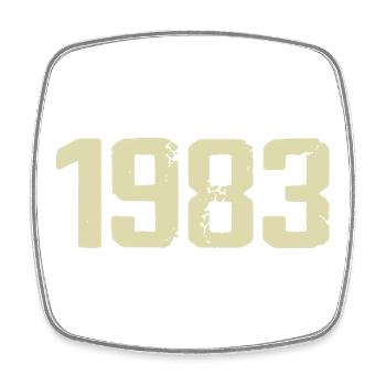 Anniversary 1983 - Square fridge magnet - white - Front