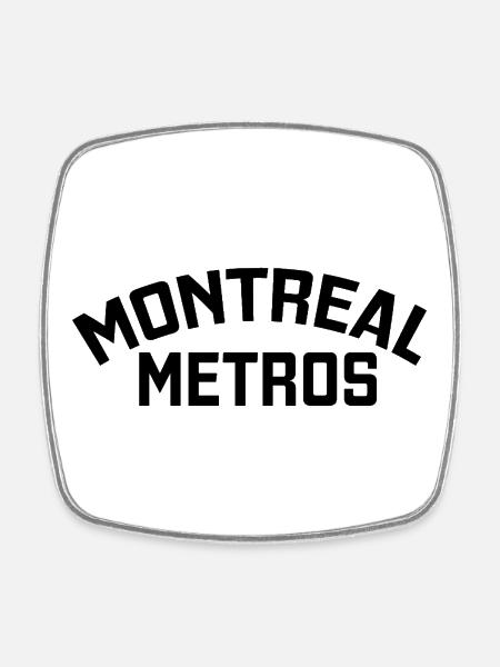 Montreal Metros - Square fridge magnet - white
