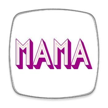 Maman drôle Mamie Motif de cadeau pour la fête des mères Humour - Magnet carré - blanc - Devant
