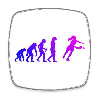 Pickleball player gift for pickleball pro fans - Square fridge magnet - white - Front