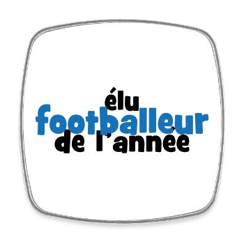 Footballeur de l'Année : Dominez le Classement - Magnet carré - blanc - Devant