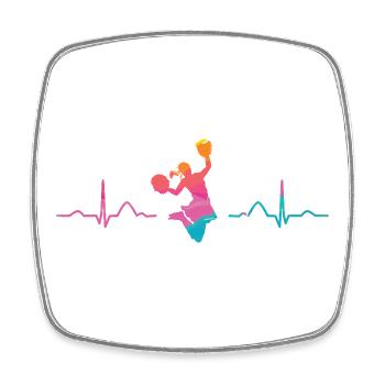 Cheerleader Cheer Mom Cheerleading - Square fridge magnet - white - Front