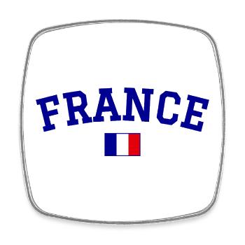 France Flag Design Blue - Square fridge magnet - white - Front