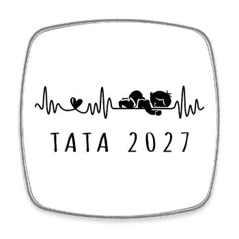 Future Tata 2027 Annonce Grossesse Pour Tante - Magnet carré - blanc - Devant