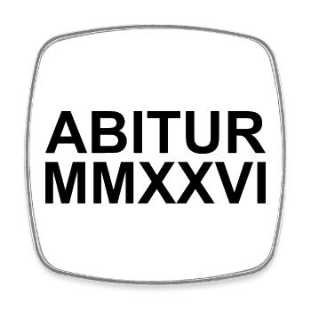 Abitur 2026 - RÖMISCH - Viereckiger Kühlschrankmagnet - Weiß - Vorne