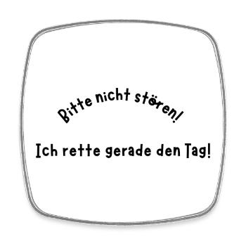 Retter des Tages - Viereckiger Kühlschrankmagnet - Weiß - Vorne
