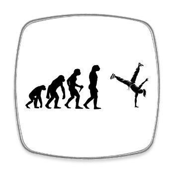 Geschenkidee für eine Dance-Fanin mit Hip-Hop-Tanz - Viereckiger Kühlschrankmagnet - Weiß - Vorne