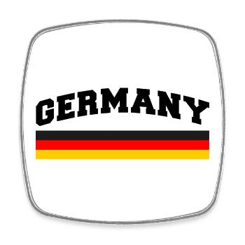 Germany Flagge Deutschland - Viereckiger Kühlschrankmagnet - Weiß - Vorne