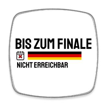 Bis zum Finale – Deutschland Fan Shirt - Viereckiger Kühlschrankmagnet - Weiß - Vorne