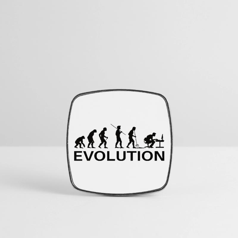 Evolution Gamer | Computer Freak Nerd PC Viereckiger Kühlschrankmagnet