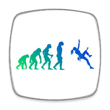 Die Bergsportlerinnen und Climbing passen zusammen - Viereckiger Kühlschrankmagnet - Weiß - Vorne