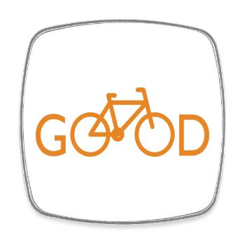 Bicycle Cool Saying - Square fridge magnet - white - Front
