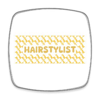 Berufung Hairstylist - Viereckiger Kühlschrankmagnet - Weiß - Vorne