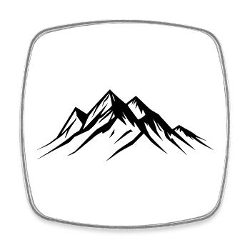 Berge Wandern Klettern Bergsteigen - Viereckiger Kühlschrankmagnet - Weiß - Vorne