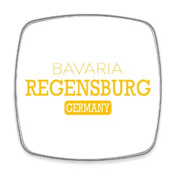 Regensburg Bayern Deutschland - Viereckiger Kühlschrankmagnet - Weiß - Vorne