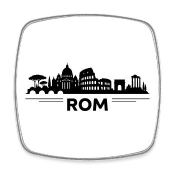 Horizon de Rome - Magnet carré - blanc - Devant